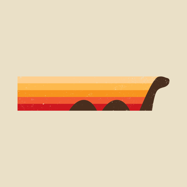 Retro Loch Ness Monster by Vanphirst