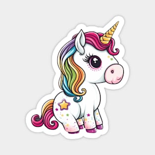 Rainbow Unicorn Magnet