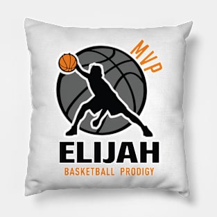Elijah MVP Custom Player Basketball Prodigy Your Name Pillow