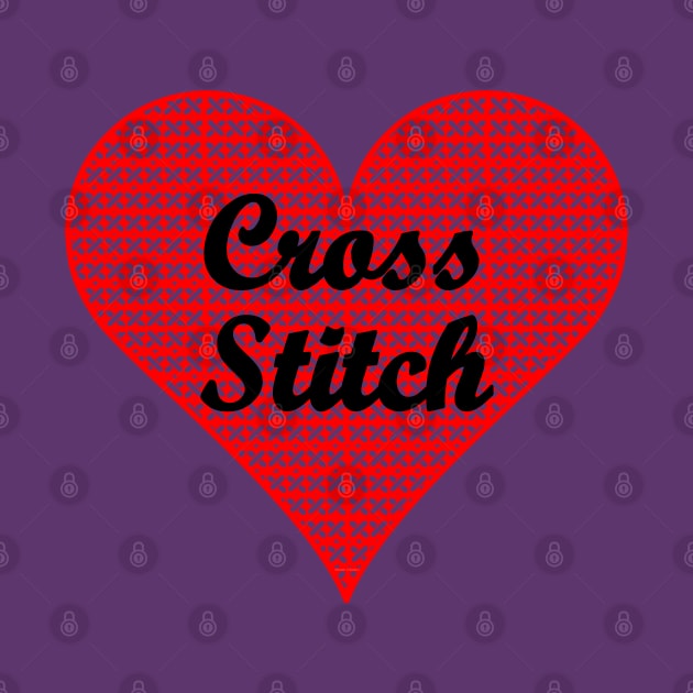 Cross Stitch Heart by Barthol Graphics