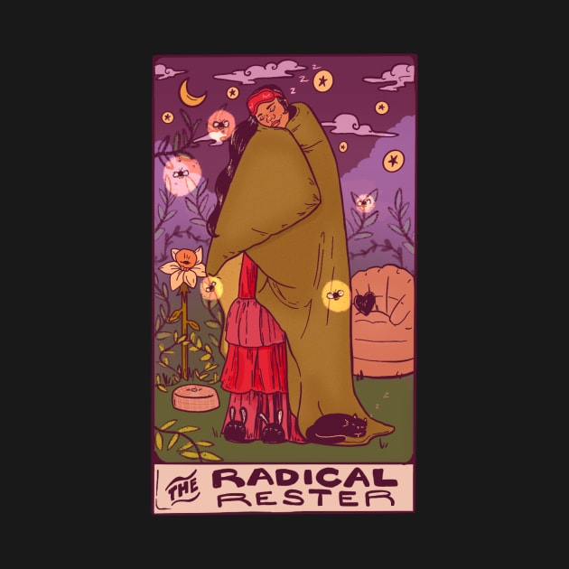 The Radical Rester - Tarot Card Art by Liberal Jane Illustration