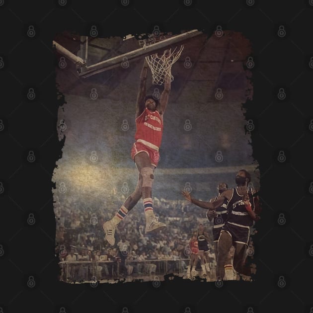 Julius Erving During The 21st Century Pro Basketball Tourney, 1975 by Omeshshopart