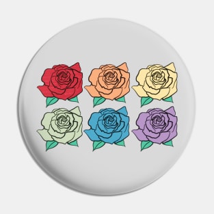 Roses (Pride) Pin