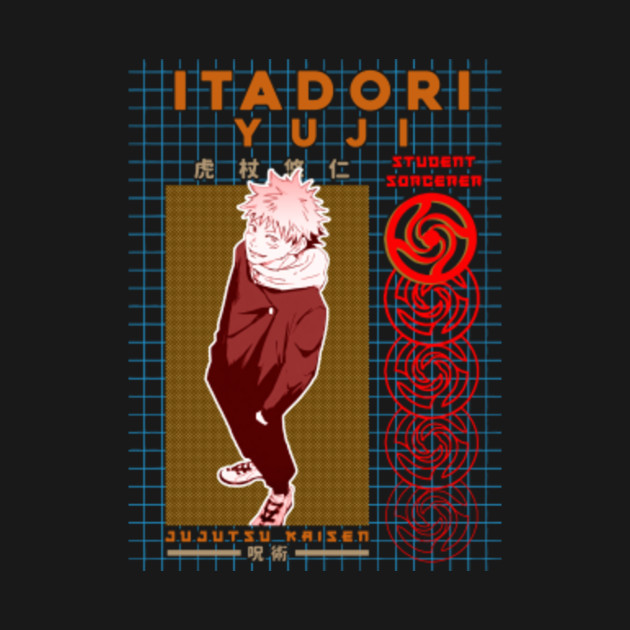 Disover Itadori Yoji Jujutsu Kaisen - Student Sorcerer - Yuji Itadori - T-Shirt