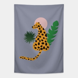 Cheetah and Sun Tapestry