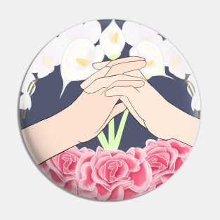 Flowers and Hands :) Pin