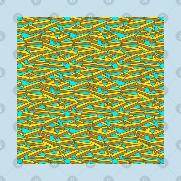 French Fries Fast Food Pattern by HotHibiscus