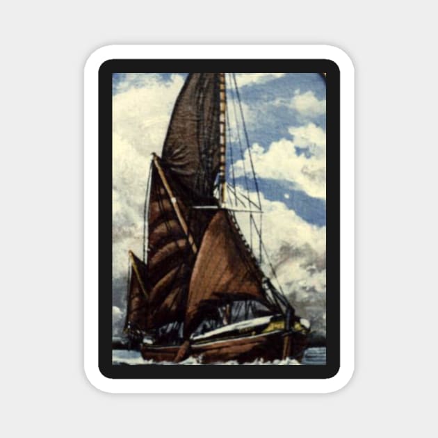 THAMES SAILING BARGE CABBY Magnet by MackenzieTar