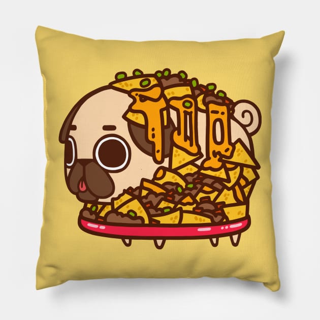 Nachos Puglie Pillow by Puglie Pug 