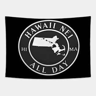 Roots Hawaii and Massachusetts by Hawaii Nei All Day Tapestry