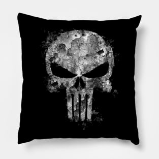 Distressed Skull Pillow