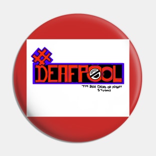 #Deafpool Name Logo Pin