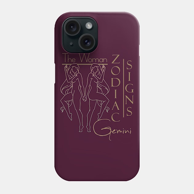 The woman Gemini-Zodiac signs-Zodiac Phone Case by KrasiStaleva