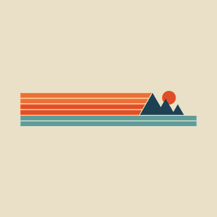 Retro Mountain Lines T-Shirt