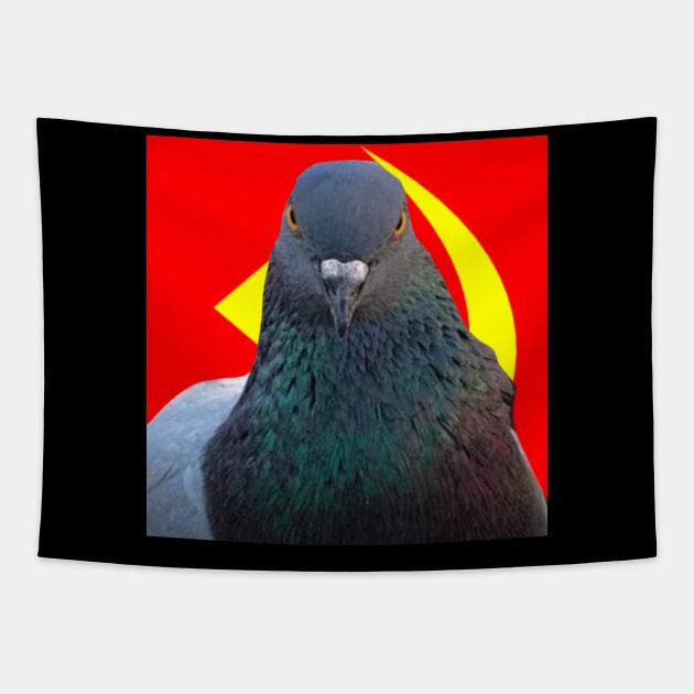 Communist Pigeon Tapestry by SpaceKermit