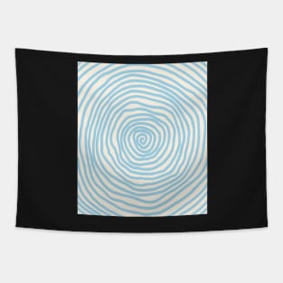 Spiral pattern blue halloween pastel Tapestry