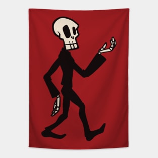 Dapper Skeleton Tapestry