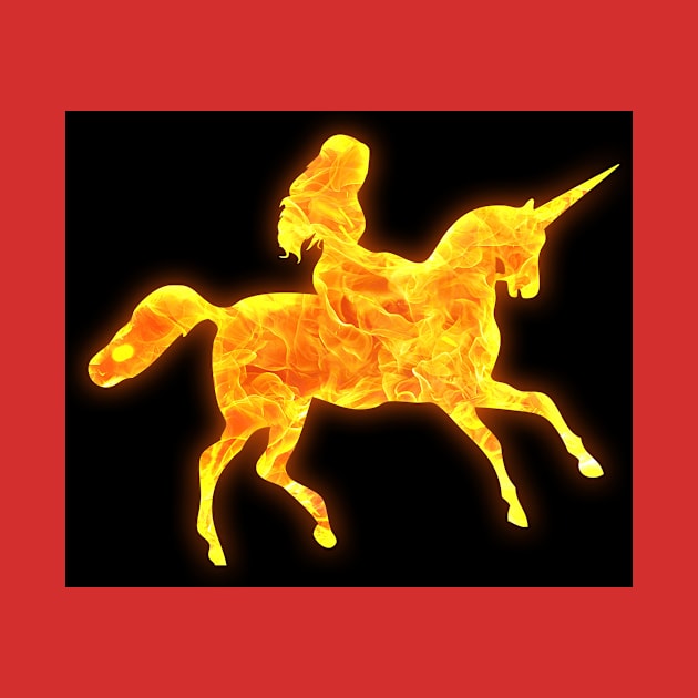 Fire Unicorn Design by Miss Santa's Store