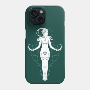 Vintage Capricorn Goddess Zodiac Symbol // Proud Capricorn Horoscope Sign Astrology Phone Case