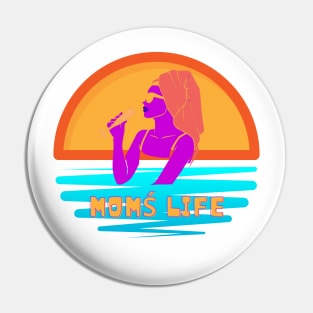Mom's Life. Mother's Day Gift. Mom on the beach Pin