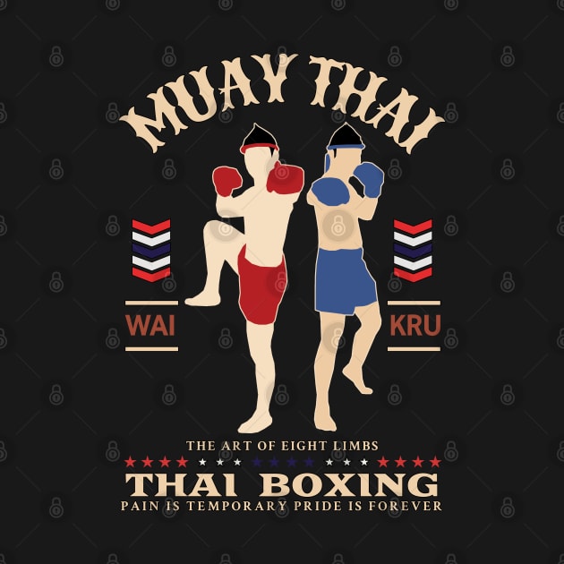 Vintage Muay Thai The Art of Eight Limbs by KewaleeTee