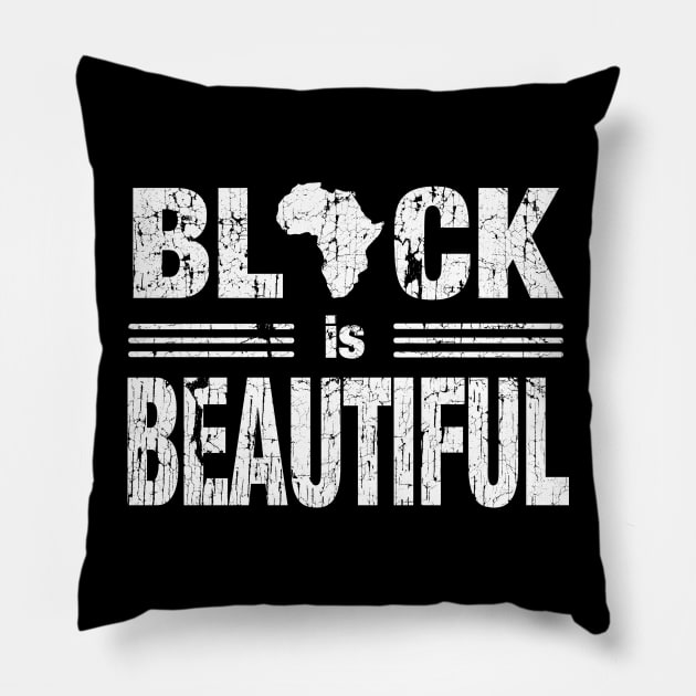 Black is Beautiful Africa Shape Pillow by blackartmattersshop