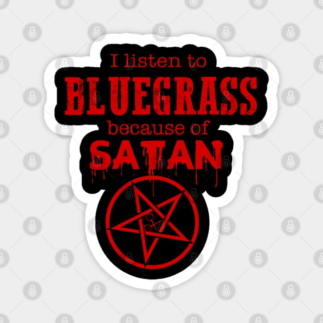 Satan Bluegrass Music Magnet by GypsyBluegrassDesigns