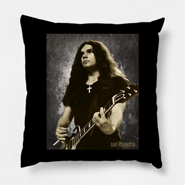 gary rossington Lynyrd Skynyrd Pillow by hany moon