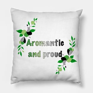 Aromantic and proud floral design Pillow