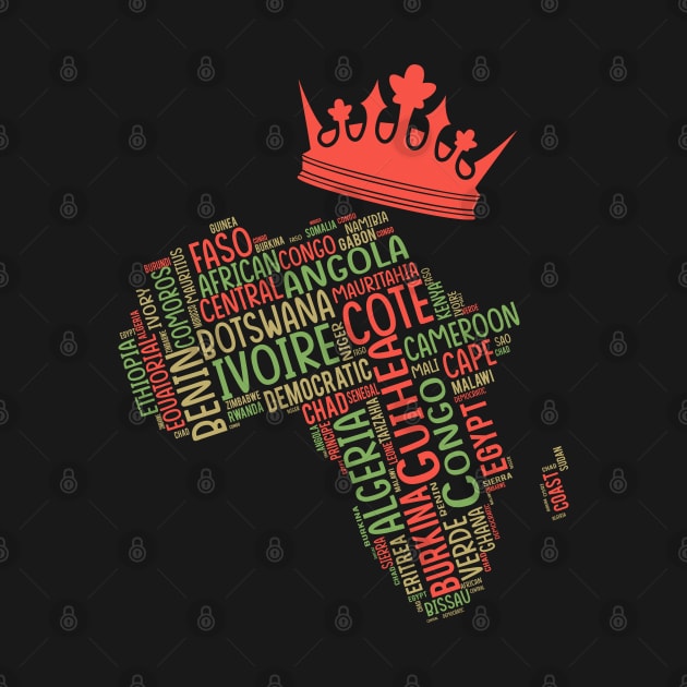 Black History, Africa Map, Colors, African American by UrbanLifeApparel