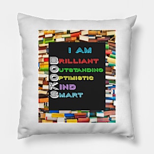 I Am BOOKS: Unique Gifts for Book Lovers & Book Club Members Pillow