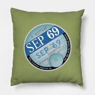 British Tax Disc Pillow