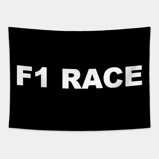 F1 RACE TYPOGRAPHY WORD TEXT WORDS Tapestry by Mandalasia