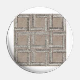 textured Earthy Stripe Pattern Pin