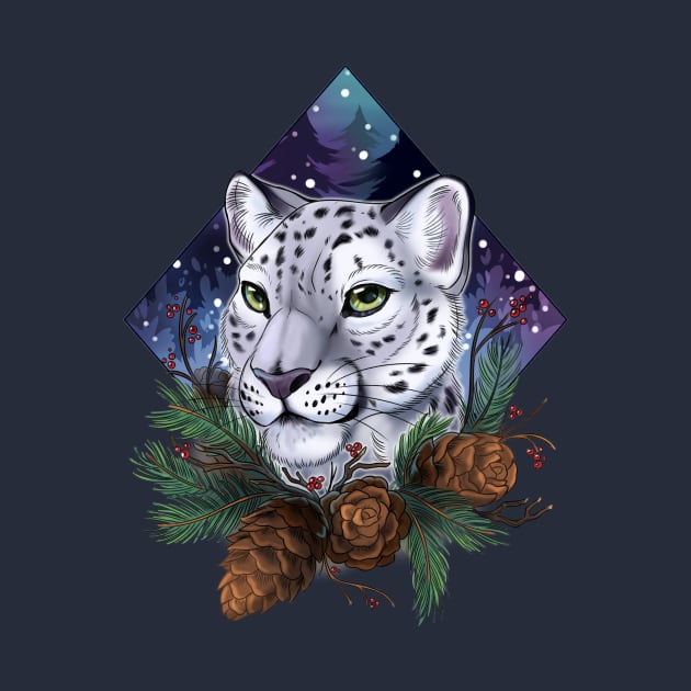 Snow leopard by KaceyMeg