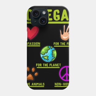 Go Vegan - Funny Herbivore Gift Phone Case