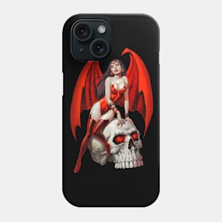 Succubus and Skull Phone Case