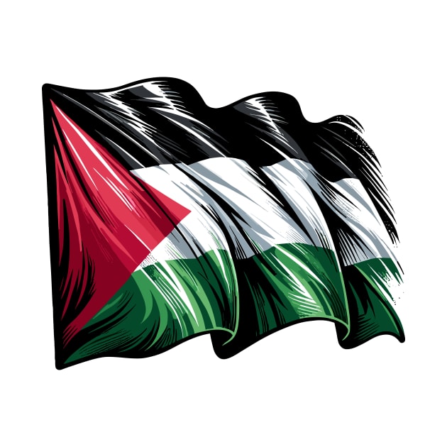 Dynamic Palestinian Flag by Muslimory