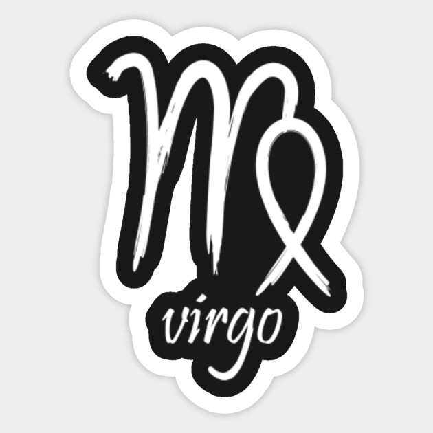 Virgo Zodiac Symbol T Shirt With Painted Astrological Sign