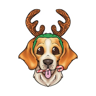 Christmas Beagle Dog T-Shirt