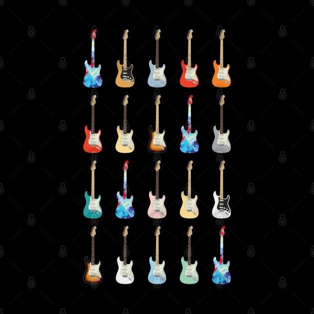 S-Style Electric Guitar Icons Huge Collection by nightsworthy