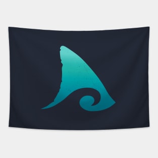 Shark Fin Ocean Wave Tee T-Shirt Tapestry