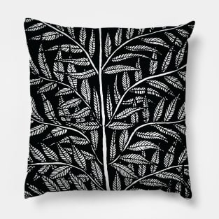 Green leaves Pillow