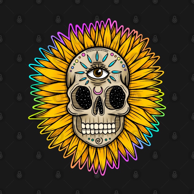 Trippy skull by Thisuniquevibe