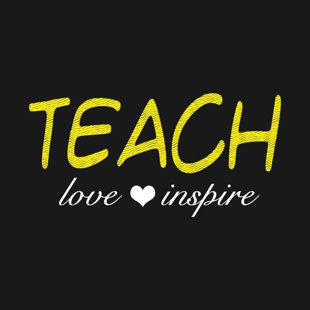 Teach Love Inspire Leopard by TeeAMS