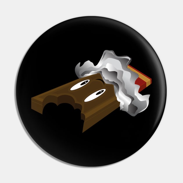 Chocolate Bar - Bite Pin by adamzworld