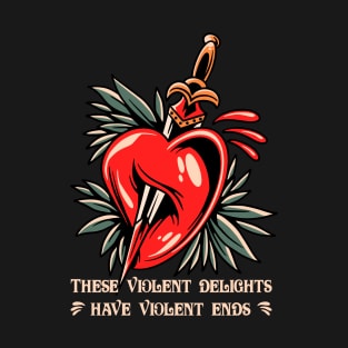 Shakespeare -Romeo and Juliet - Tattoo heart T-Shirt