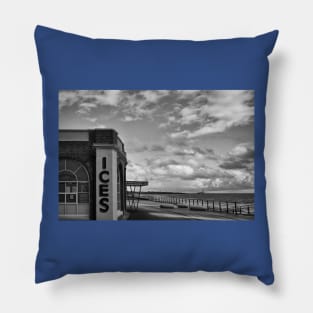 Rendezvous Cafe, Whitley Bay - Monochrome Pillow