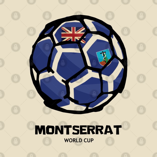 Montserrat Football Country Flag by KewaleeTee