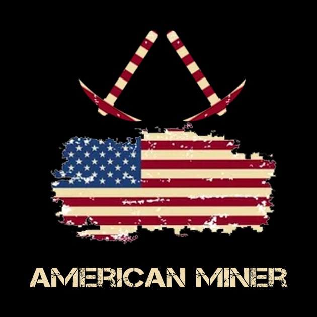 American Flag Miner by Hazhorse